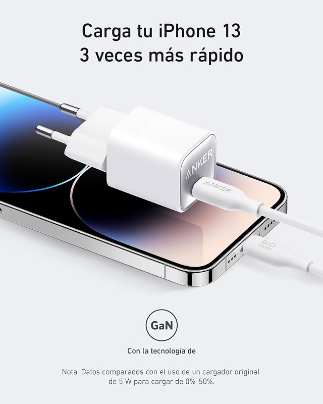 511 Nano 3 Cargador USB-C GAN 30W Carga Rapida