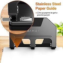 AFMAT 3 Hole Punch Heavy Duty, 40-Sheet 3 Hole