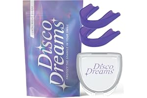 CUSTMBITE Disco Dreams 2 Pack Customizable Night Guard - Nighttime Relief from Teeth Grinding, at Home Fitting Experience for Nighttime Teeth Grinding & Clenching (Adult, Purple)