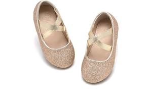 Flaryzone Toddler/Little Girls' Ballerina Flat Mary Jane Princess Dress Shoes - Wedding School Party
