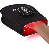 DGXINJUN Cordless Red Light Therapy for Hand Fingers Palm Pain Relief Led Portable Wireless Near Infrared Light Therapy Devices Wearable Rechargeable with 4000mAh Battery