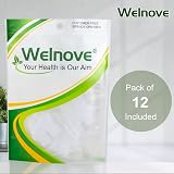 Welnove Pack 12 Bunion Corrector Toe Separators with 2 Loops White view 7