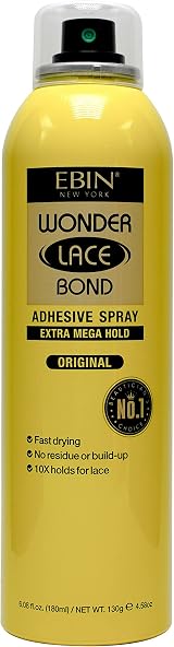 EBIN Wonder Lace Bond Spray 180ml Extra Mega Hold Original