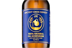 Ancient Greek Remedy After Shower Body Oil for Women - Organic Face Oil & Body Moisturizer for Dry Skin with Sweet Almond, Jojoba, Olive, Lavender and Vitamin E Oil - Natural Clean Skincare, 4 oz