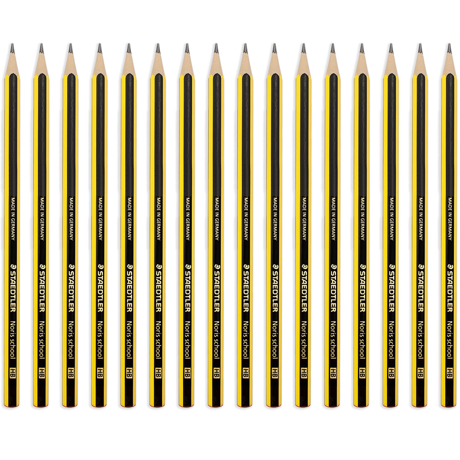 STAEDTLER WOPEX Noris School Pencils - 180N-HB Dipped - Class Pack of 72 - HB Grade