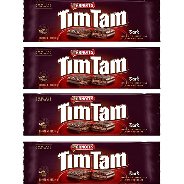 Amazon.com: Tim Tam Dark Mint Choc Cookie Biscuits (3 Pack