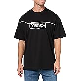 Hugo Mens Outline Logo Crewneck T-Shirt