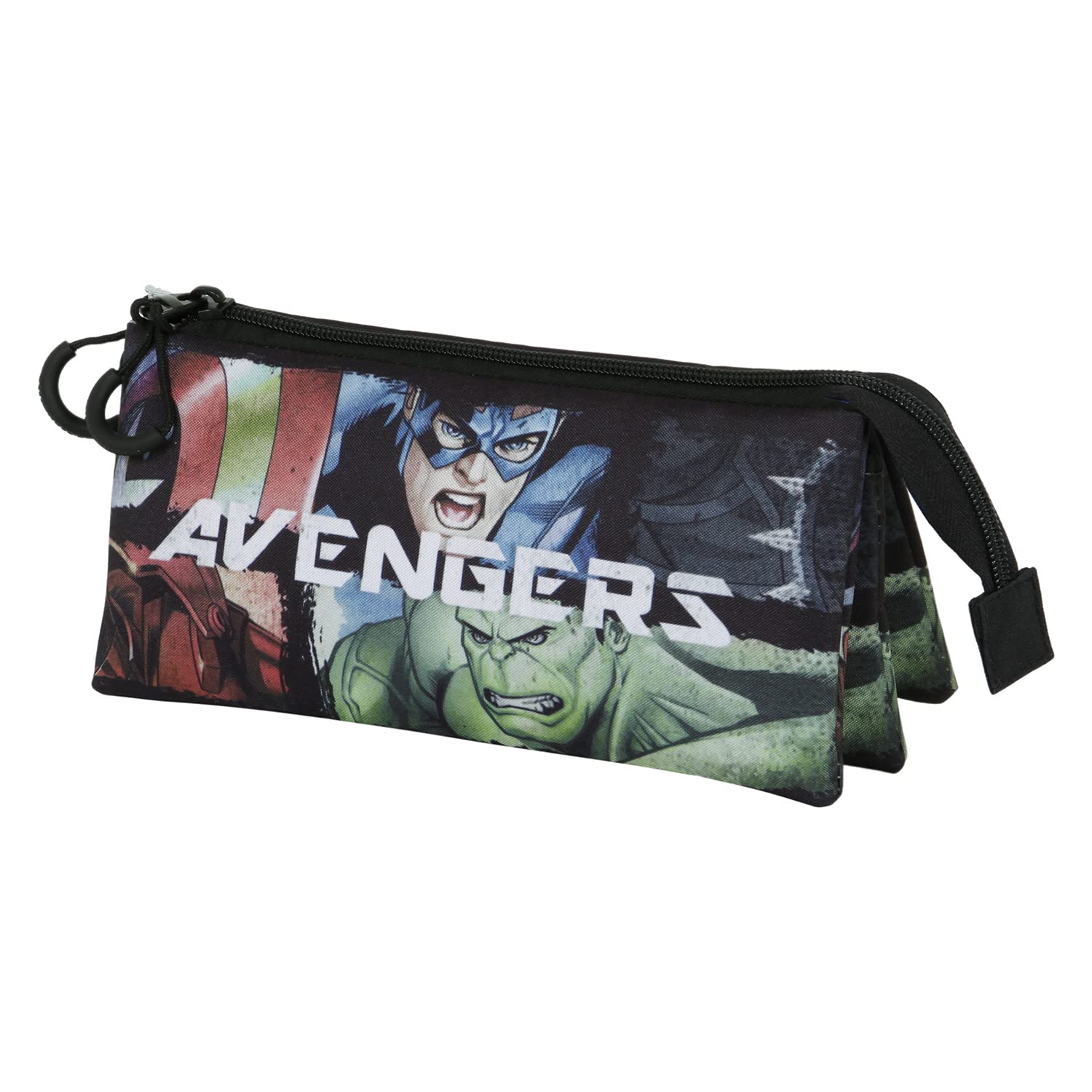 Marvel The Avengers Superpowers-FAN Triple Pencil Case 2.0, Multicolour, 23 x 11 cm