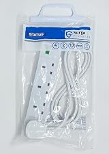 Status 4-Socket Extension Lead 2m 13A Surge Protected Four Outlets view 3