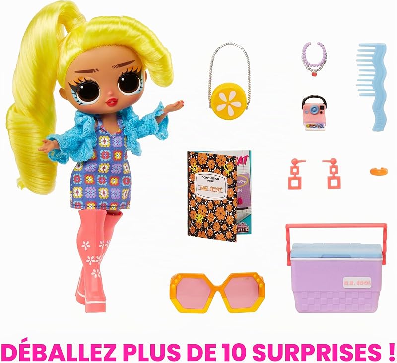 Tweens - Hana Groove Poupée Mannequin - Avec Plus de 10 Surprises et de Fabuleux Accessoires - Pour les Enfants de 4 Ans et Plus