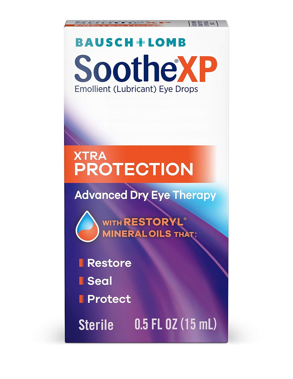 Bausch + Lomb Soothe XP Dry Eye Drops, Xtra Protection Lubricant Eye