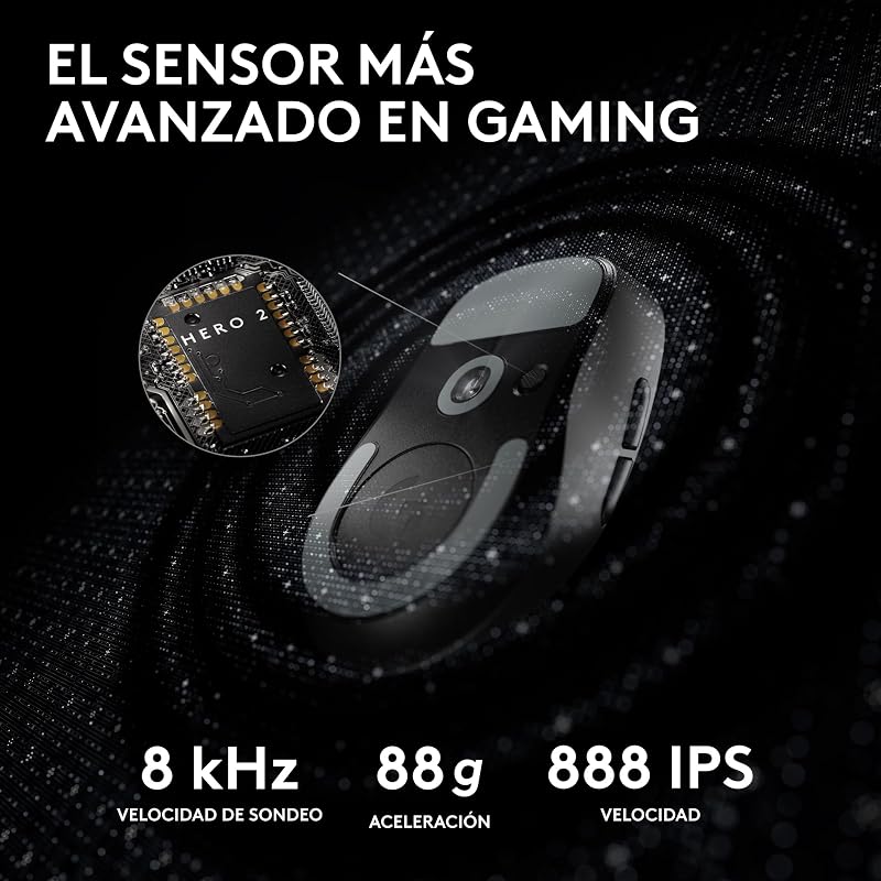 Pro X Superlight 2, Ratón inalámbrico para Gaming - Negro