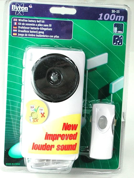 Byron SX15 Classic Ringing Door Bell Chime. Wirefree Amazon.co.uk