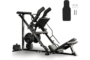 ActiveTrail 3-in-1 Leg Press Hack Squat Machine, Professional Leg Press Machines with Weight Storage Posts, Multifunctional W