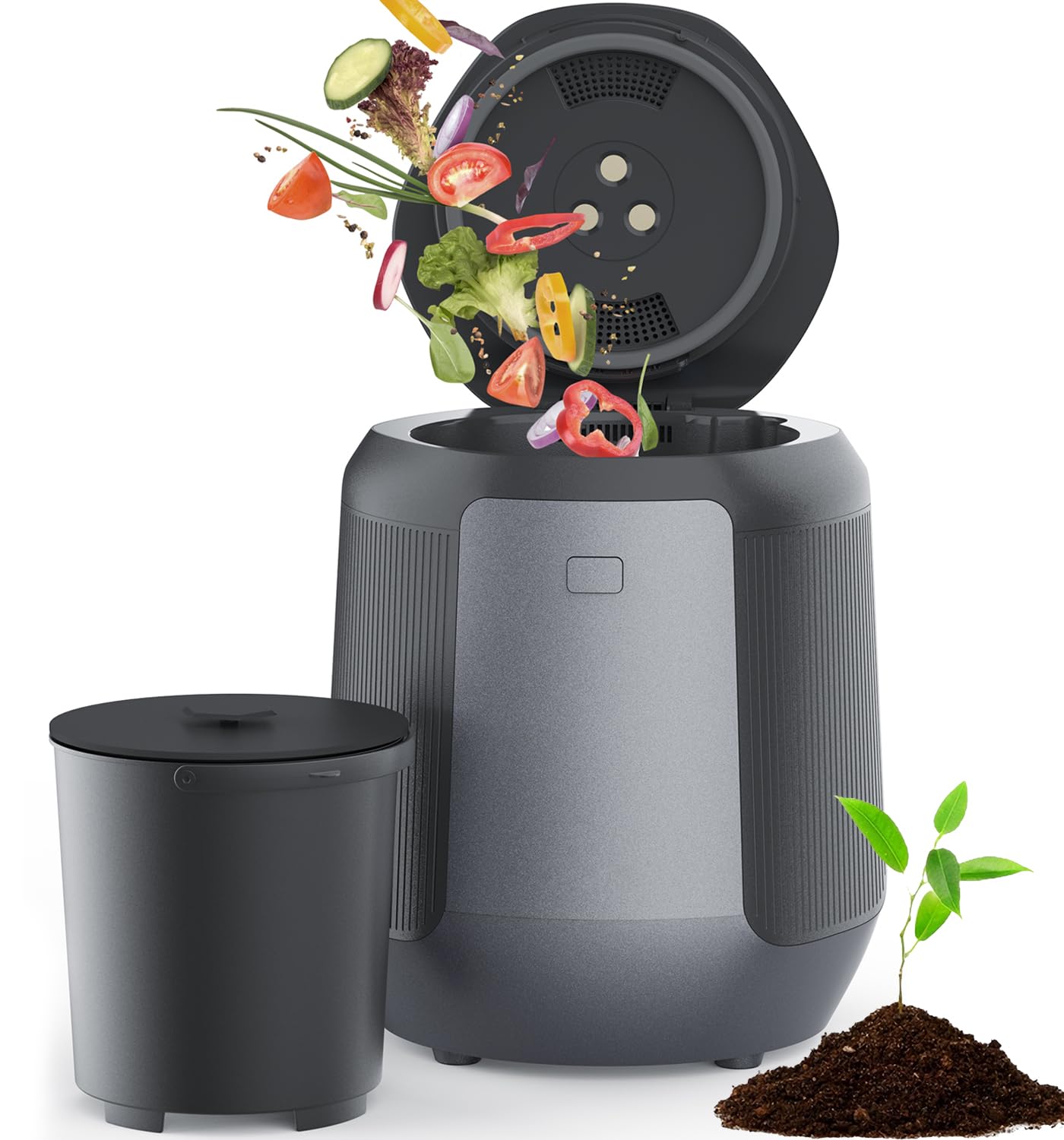 Photo 1 of Seyanke Electric Kitchen Composter, 4.2L Smart Countertop Food Recycler with Charcoal Filter, Indoor Compost Bin for Home Food Waste, Quiet Operation & Easy Cleaning, Eco-Friendly Compost Maker