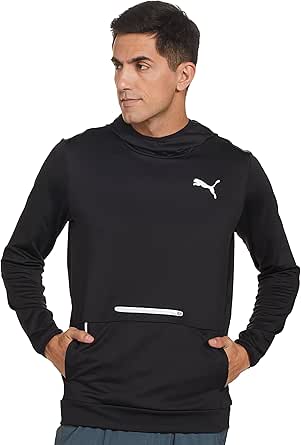 puma mens long sleeve moisture wicking hoodie