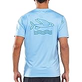 NORTHYARD Mens Swim Shirt Rash Guard UPF 50+ Quick Dry Short Sleeve Fishing Shirts Sun Protection Shirt Beach Water Swimming