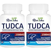 RimTuku 2500MG TUDCA Supplement - Bile Salts Liver Detox & Cleanse and Gallbladder Clease Health Formula Live Supplement 120 Capsules