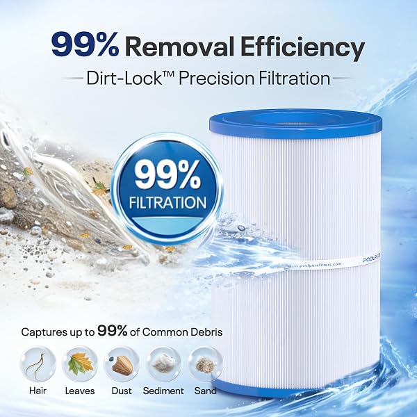 POOLPURE OVAL FILTER SPA FILTER PDM30 COMPATIBLE WITH DREAM MAKER HOT TUBS 461269, 261272, 361269, 461272, 30 SQ.FT HOT TUB FILTER CARTRIDGE 2PACK