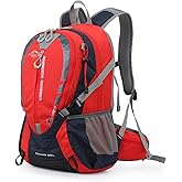 INOXTO Small Hiking Backpack with 2L Water Bladder and Waterproof Rain Cover, 25L Hydration Daypack for Travel, Cycling, Camping, Outdoor