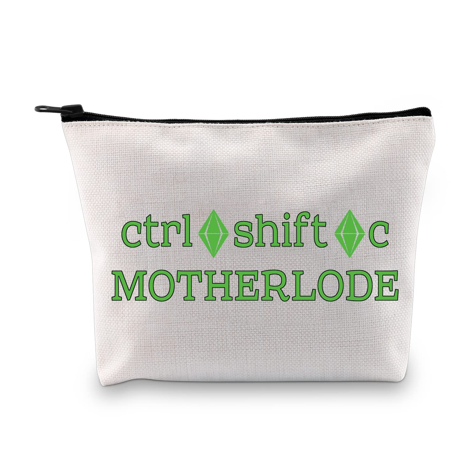 Ctrl Shift C Motherload Game Sticker Makeup Bag Sims Gamer Cosmetic Bag Sims Gamer Fans Gifts Zipper Pouch Bag (MOTHERLODE ku)