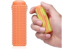EXQDYNM 1PC Little Ouchies Fidget Keychain for Adults,Spiky Grippie Stim Sensory Toy | Pain Relief & Anxiety Stress Relief |Tactile Fidget for ADHD,Focus & Venting | Color-Changing (30°C) & Glow in Dark