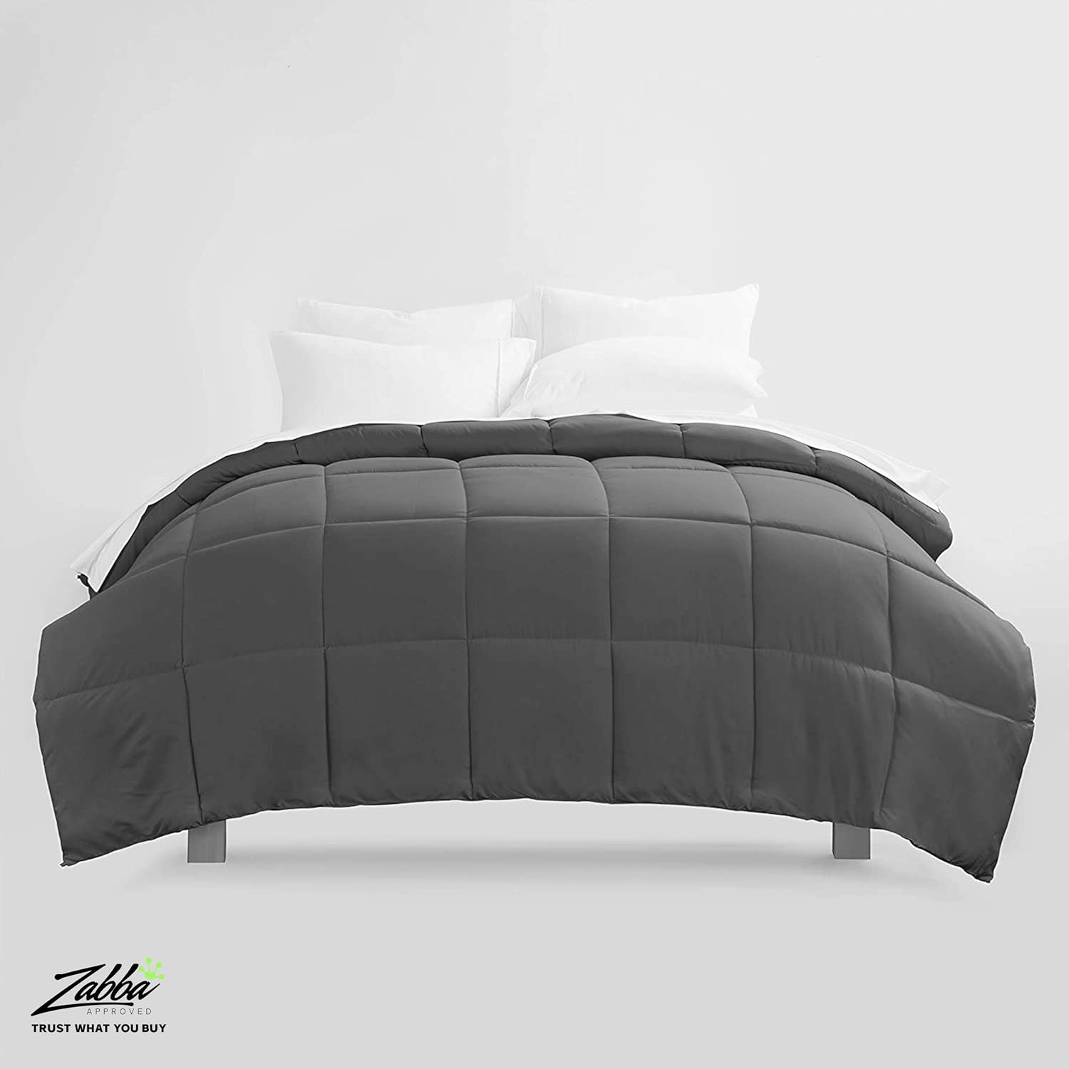 Beckham Hotel Collection 1300 Series - All Season - Luxury Goose Down Alternative Comforter - Hypoallergenic - Queen/Full - Gray: Home & Kitchen