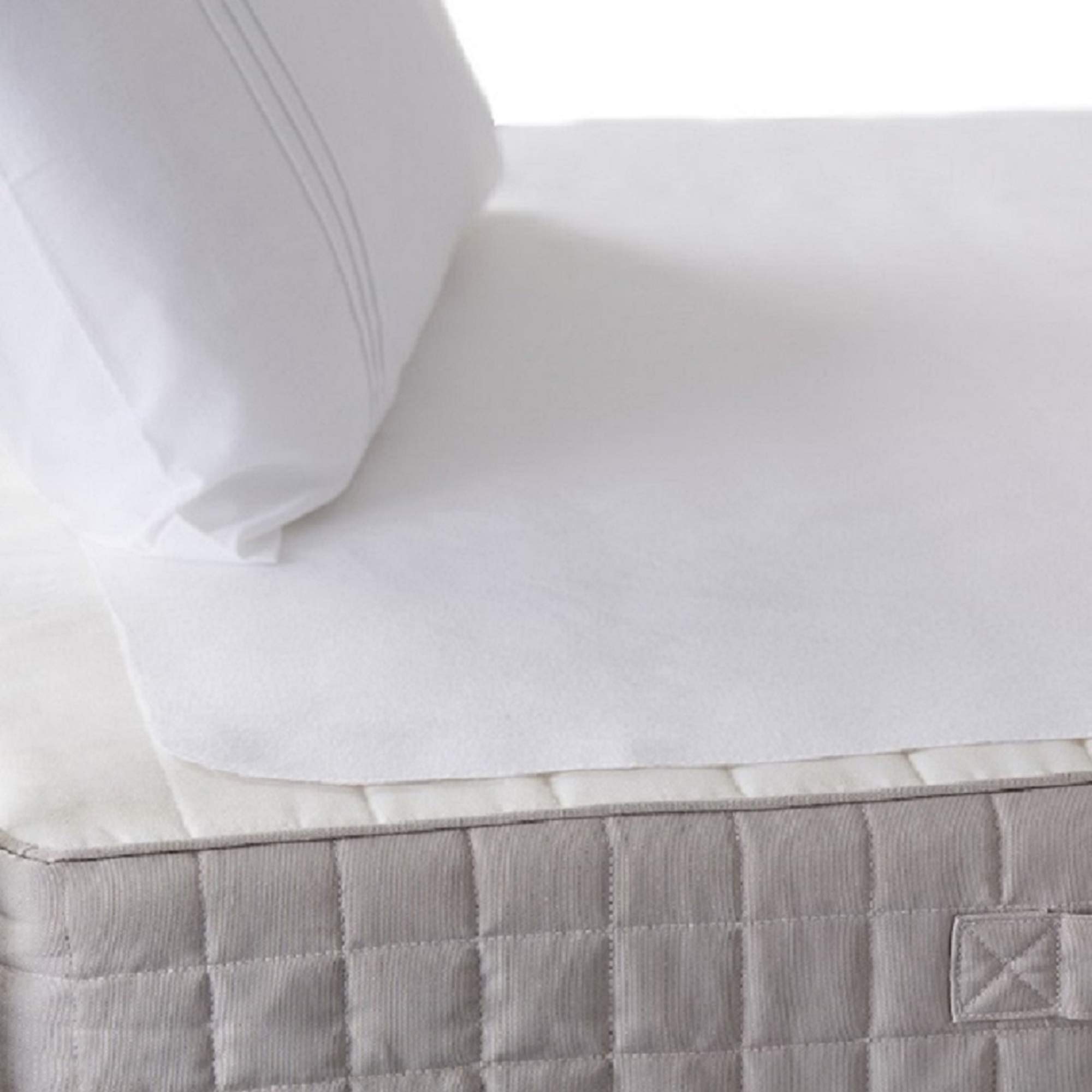 Hippychick - Waterproof Tencel Flat Mattress Protector - Tencel Flat Mattress Cover - Ultra Soft and Comfortable - Machine Washable - Luxury Bedding - Double 150x200cm