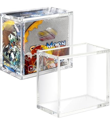 Amazon.com: Acrylic Display Case for Pokemon Booster Box 6mm Premium  Magnetic Top Stackable : Toys & Games