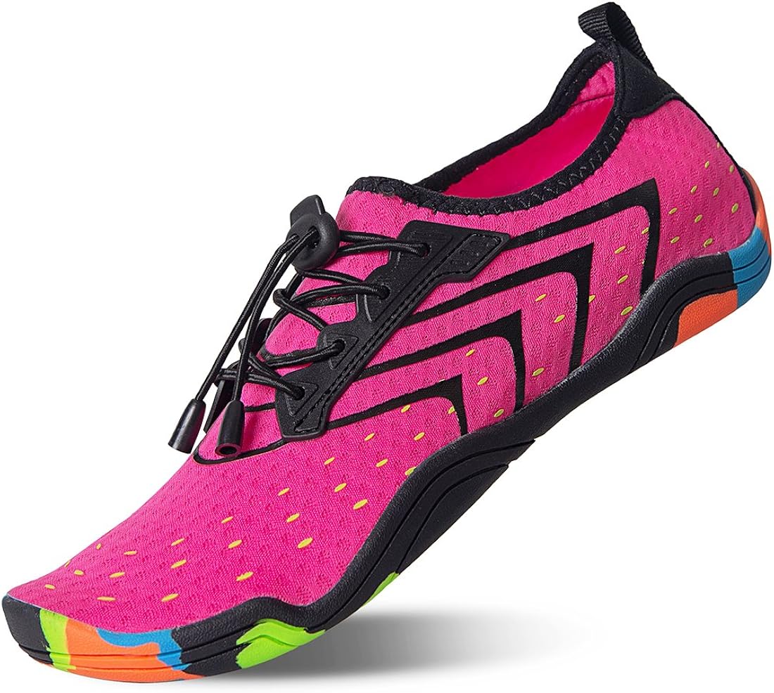 Water Shoes Lauwodun Kids Water Shoes Lightweight Anti Slip Barefoot