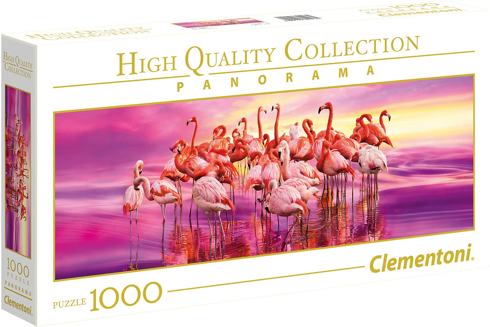 Clementoni 39427 Collection Panorama Flamingo Dance puzzle for adults and children-High Dance-1000 Pieces, Multi-Colour — image 1
