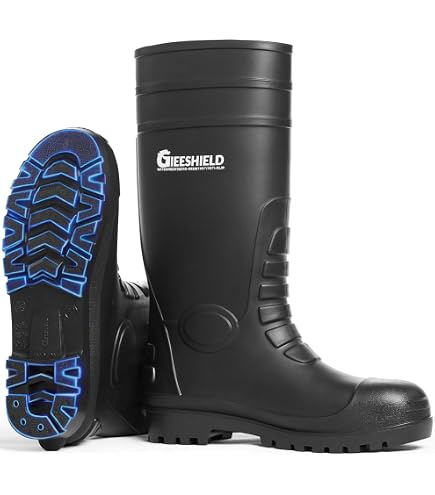 Amazon.com: TINGLEY mens Rubber Workboot Rain Boot, Black  display picture 2