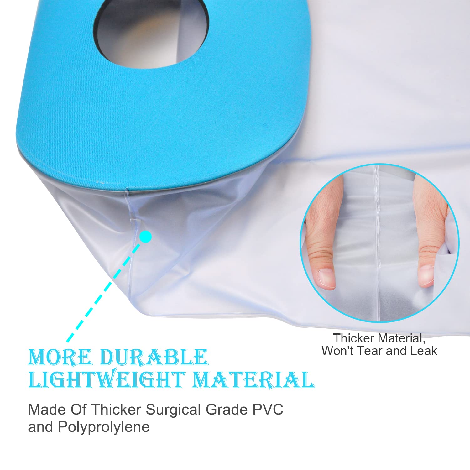 Waterproof Cast Covers for Shower Leg Adult Full long leg Protection to Wounds, Keeps Cast and Bandage Dry Bath,Watertight Cast Bag Showering for Surgery Foot, Ankle, Knee Burns Reusable