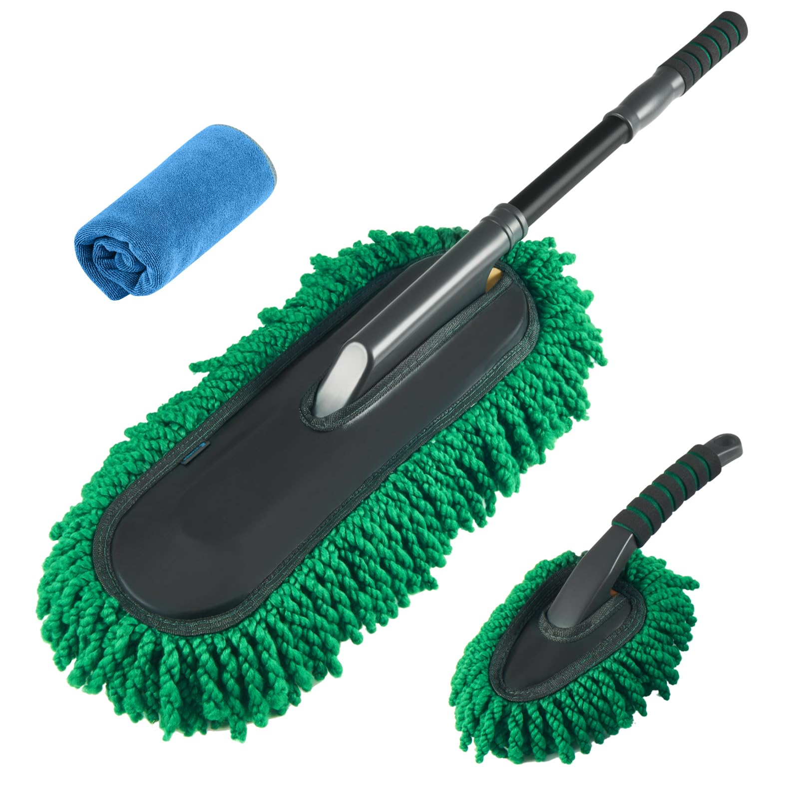 Photo 1 of FLORICH Microfiber Car Duster Kit, Large Extendable Car Duster Exterior Scratch Free, Car Cleaning Brush Car Interior Detailing Kit, Car Cleaning Supplies for Cars RV Truck