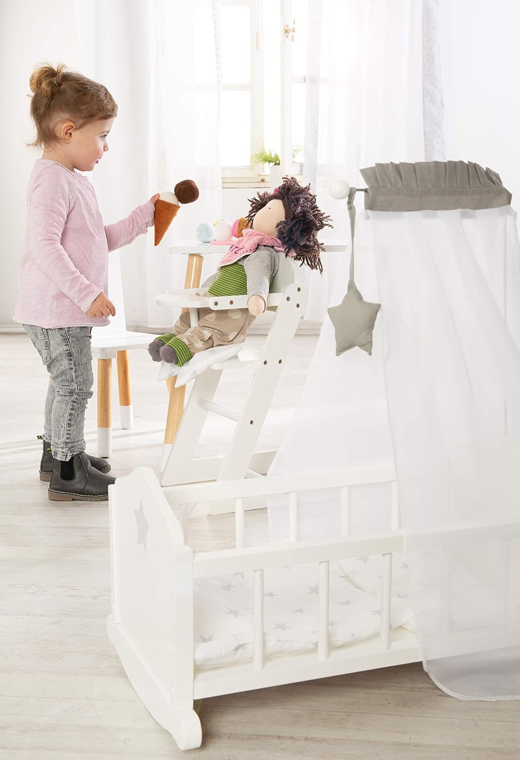 roba Stella 98535 Doll's Cradle White - Image 3