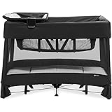 4moms Breeze Plus Portable Playard with Removable Bassinet and Baby Changing Station, Easy One-Handed Setup, from The Makers 