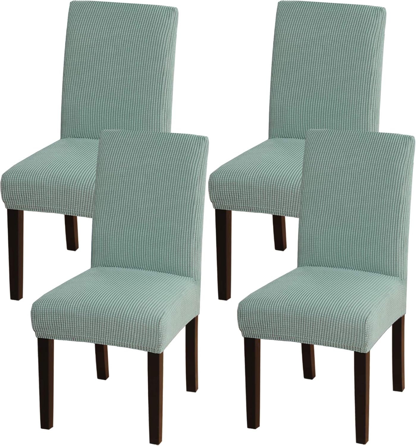 Turquoize Chair Covers for Dining Room Dining Chair Covers Set of 2 Stretch Dining Chair Slipcover Parsons Chair Covers Removable Chair Protector Covers for Dining Room, Hotel, Ceremony (2, Grey): Furniture & Decor