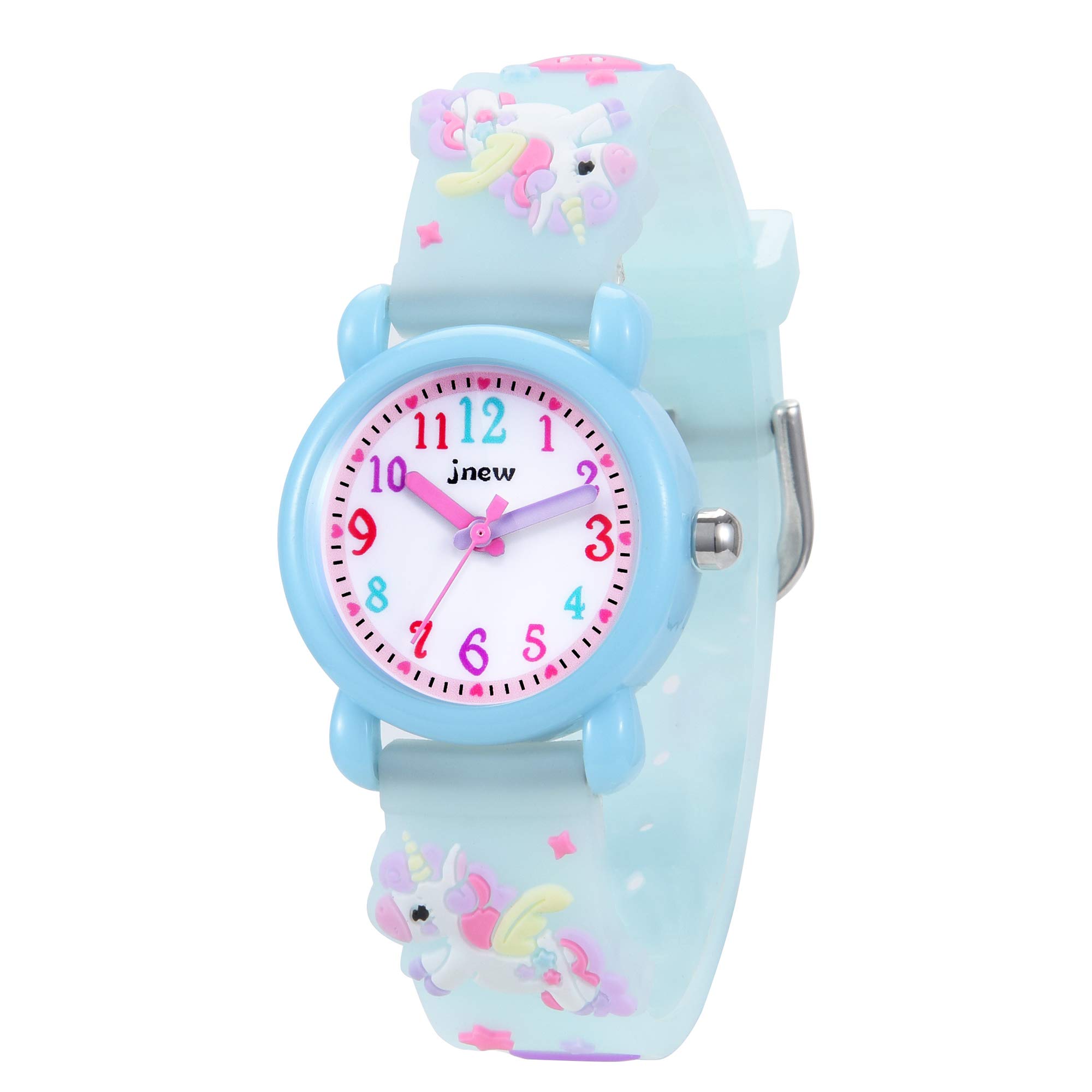 Kids Watch, Girls Watch Waterproof 3D Cute Cartoon Toy Analogue Silicone Band Wristwatch Childrens Watches Gift for Girls Age 3-11 Years Old