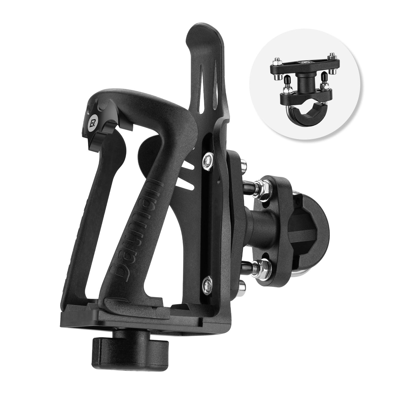 ROCKBROS Motorcycle Water Bottle Holder Bicycle Bottle Cage Adjustable 5.5-8.5cm Bike Drinks Holder Motorbike Cup Holder for E-bikes Mountain Road Bikes with 3 Models Black