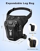 Rolgno Drop Leg Bag Expandable EVA Hardshell Reflective Strap Adjustable view 4