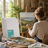 EXERZ 24x30cm Canvas Panels 6pcs 3mm 280GSM 100% Cotton Triple Primed view 7