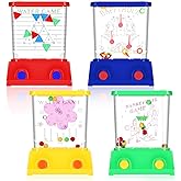 Gejoy 4 Pcs Water Ring Toss Handheld Game Road Trip Toys for Kids, Modern | Christmas Stocking Stuffers, Party Favors for Kids 4-8 8-12, Handheld Water Game, Retro Travel Car Toy, Birthday Goodie Bags