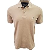 Nautica Men's Short Sleeve Solid Classic Fit Cotton Pique Polo Shirt