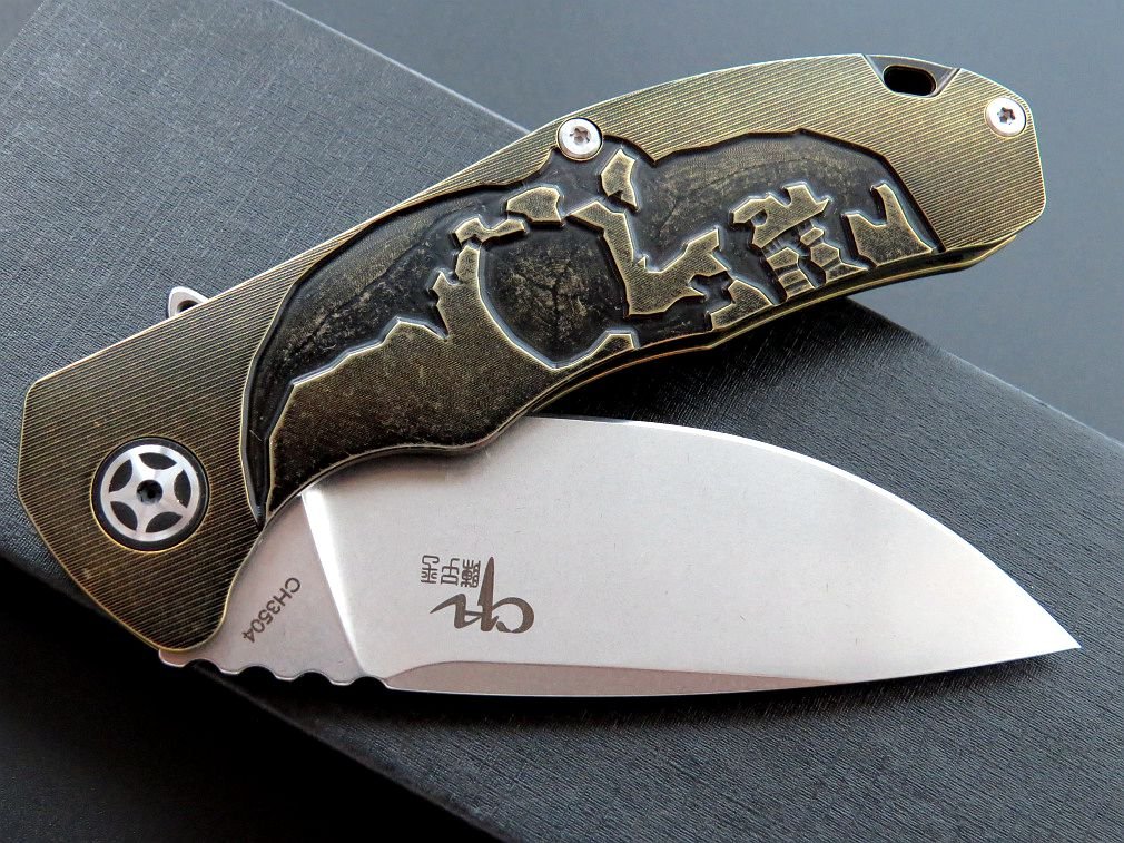 Eafengrow CH3504 Flipper Folding Knife Camping Fruit Pocket Knives EDC