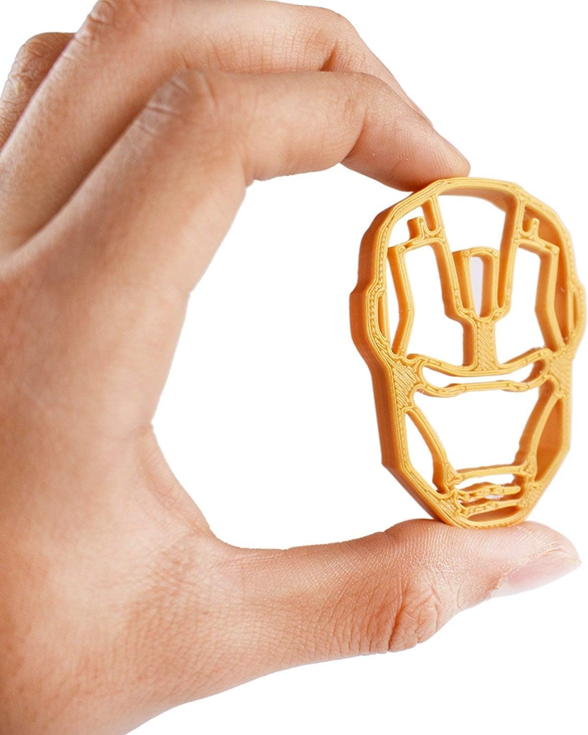 Superhero Cookie Cutter & Fondant Cutters - DC Comics and Marvel Heroes - Perfect for Cookies Cake Decorating & Cupcake Toppers (Iron Man)