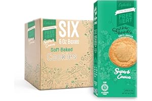 CYBELE'S FREE TO EAT Cybele’s Free To Eat Gluten-Free & Vegan Cookies - Plant-Based, Dairy, Soy, & Nut Free - Soft-Baked School Safe Snack For Kids & Adults - 12 Cookies Per 6 oz Box (Snickerdoodle, Pack of 6)