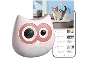 Litter Box Camera – AI Cat Health Monitoring, Records Toileting Behavior, UTI/Diarrhea Abnormal Alerts, Fits Automatic & Stan