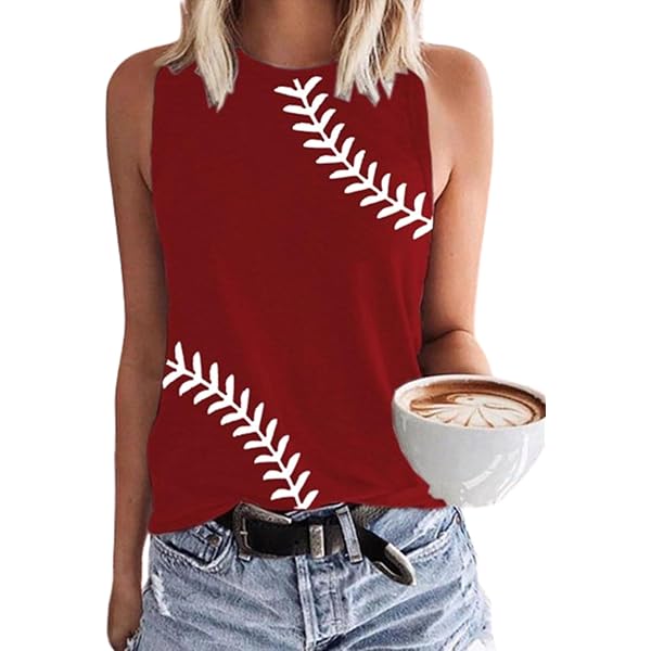 Dibs On The Captain Anchor Tank Top - Women's Loose Fit Sleeveless Racerback Tee, Boat Anchor Graphic, Wine Red - View #2