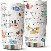 WOOKOO Motivational Tumbler - Gifts of Inspiration - Mental Heath Gifts - Positive Self Love Tumbler - Positive Affirmations Tumbler - Daily Reminders Tumbler - Gift for Friend, Colleagues