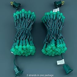 YULETIME Green One-Piece G12 LED Christmas
